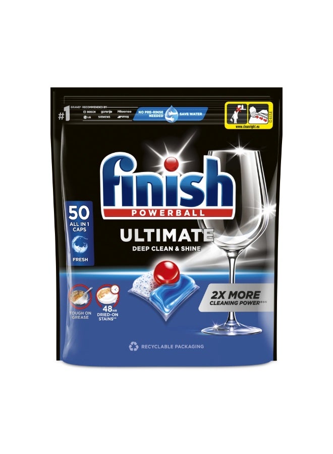 Finish All in 1 Powerball Dishwashing 50 Caps - Image 1